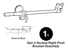 Pivot Bracket Assembly, Right, Single, Backstop® for Hockey GEN 2 SKU# SST-07800